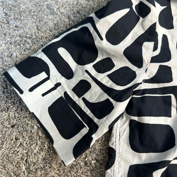 La DoubleJ Clerk CLERK TRIBAL PRINT SHORT SLEEVE Poplin COTTON SHIRT black small - Picture 9 of 13